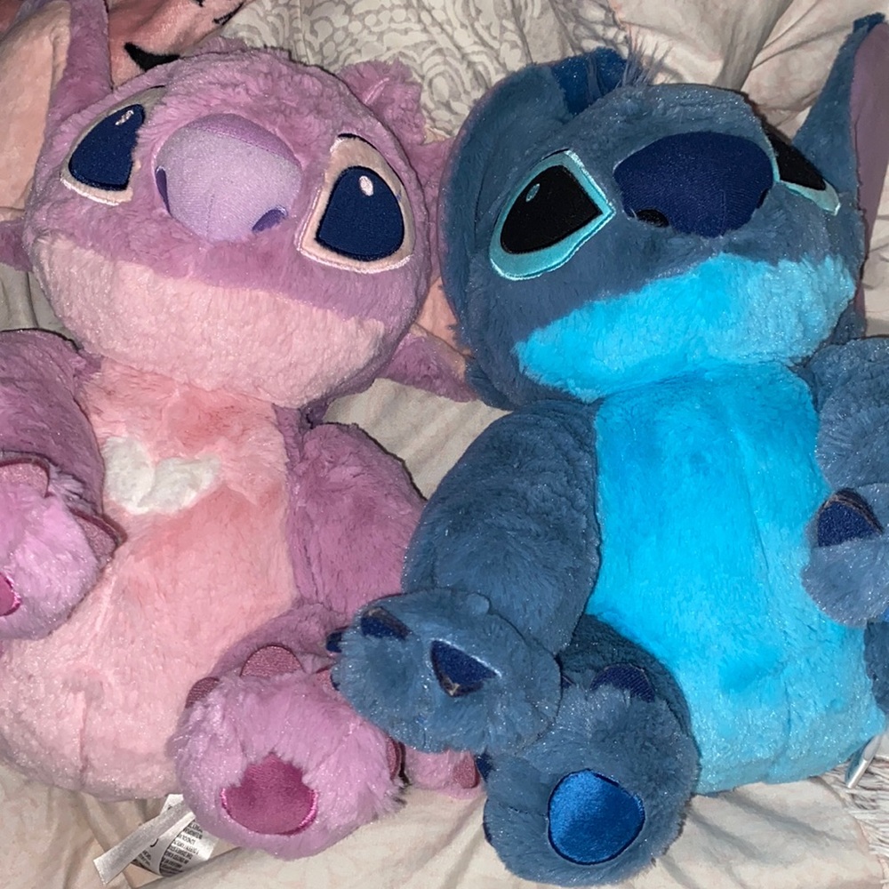 Stitch plushie and Angel